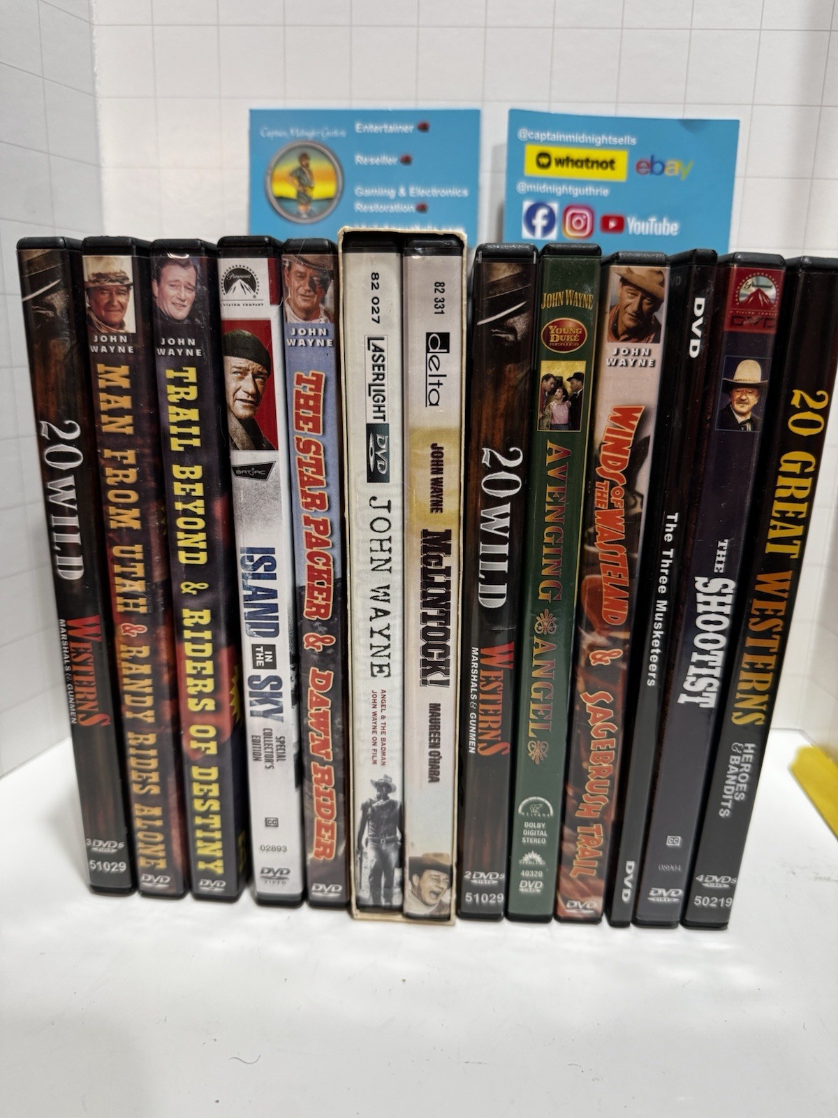 John Wayne & More Movie Collection - 20 JW  Films, 54 Films Total - 12 DVD Sets