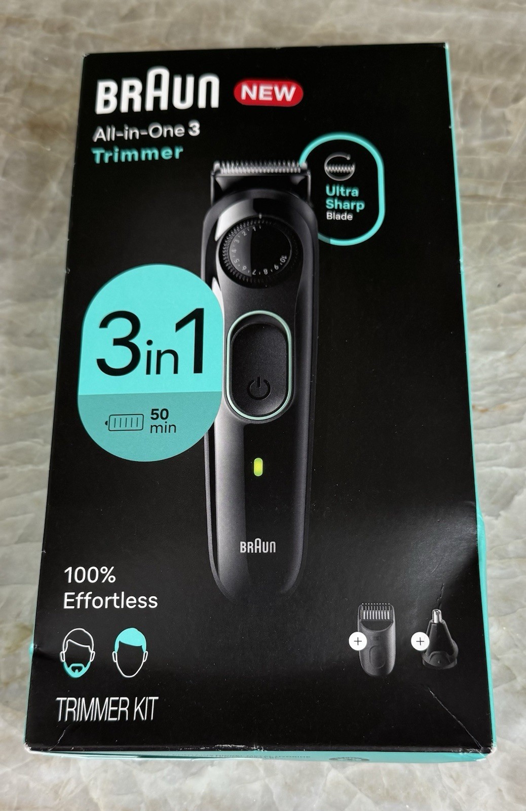 Braun All-in-One 3 Trimmer Beard Hair Grooming Kit 3-in-1 Type 5800 New Braun All-in-One 3 Trimmer Beard Hair Grooming Kit 3-in-1 Type 5800 New
