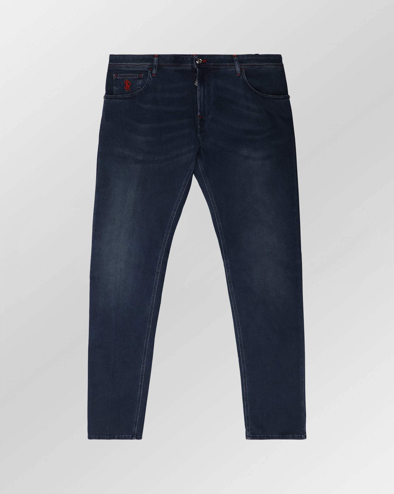 STEFANO RICCI SALE LUXURY SLIM FIT DENIM  RED  $900 JEANS DETAIL SZ:  40 EU