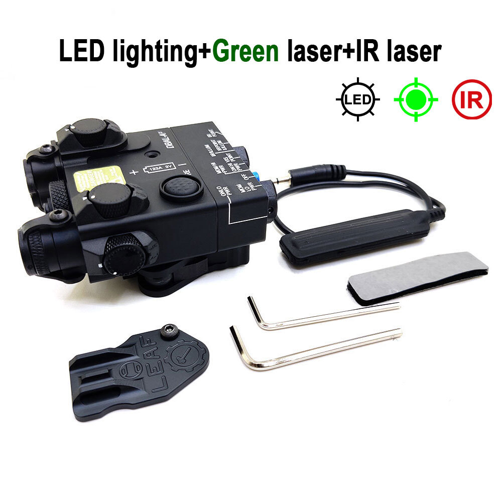 Tactical DBAL-A2 Metal IR Aiming Laser Green Laser Hunting With LED Illuminator Tactical DBAL-A2 Metal IR Aiming Laser Green Laser Hunting With LED Illuminator