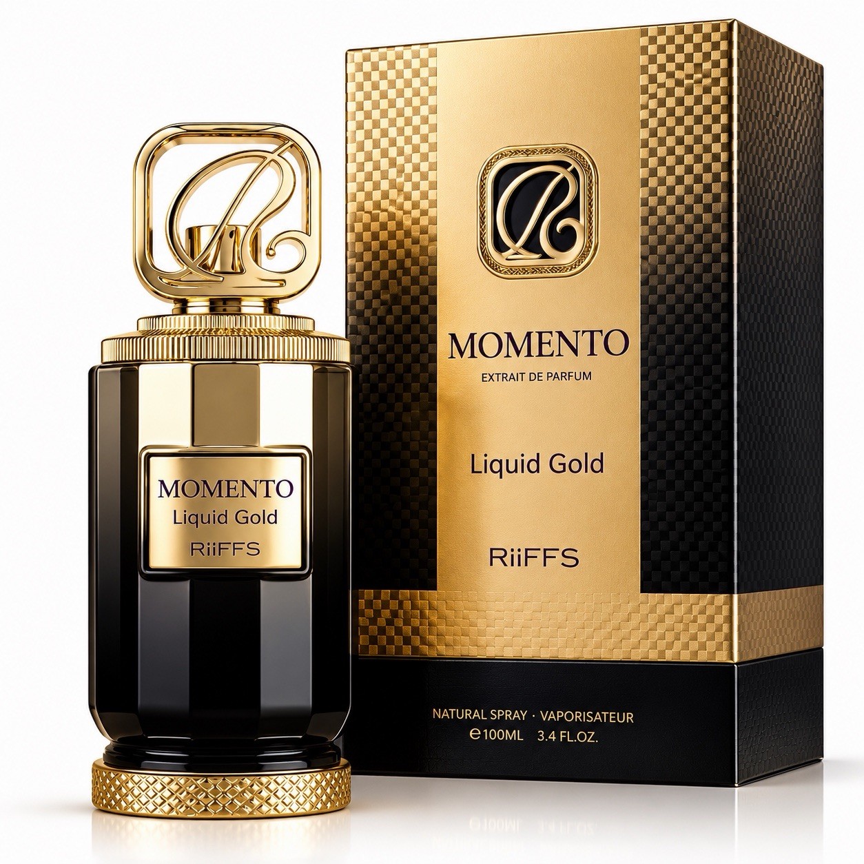 Momento Liquid Gold by RiiFFS EDP Extrait De Parfum for Unisex - 100 ML Momento Liquid Gold by RiiFFS EDP Extrait De Parfum for Unisex - 100 ML