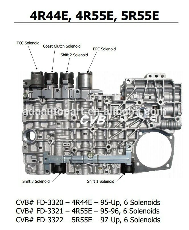 OEM 5R55E 4R44E 4R55E Valve Body with 6 Solenoids Ford Explorer Ranger 4.0L 95+