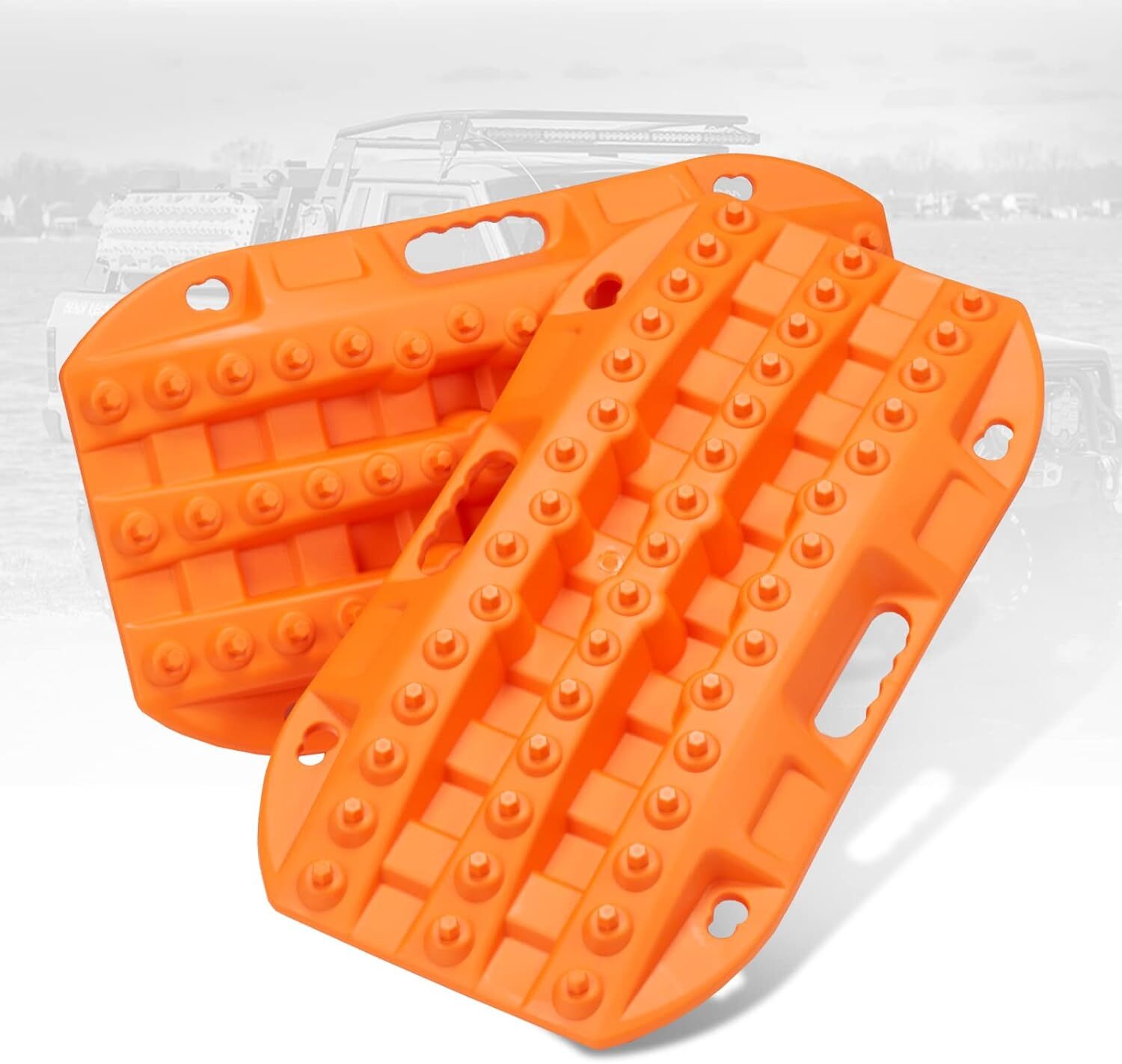 Off Road Traction Boads, 2 Pcs Short Recovery Track Traction Mats for 4WD Mud Off Road Traction Boads, 2 Pcs Short Recovery Track Traction Mats for 4WD Mud
