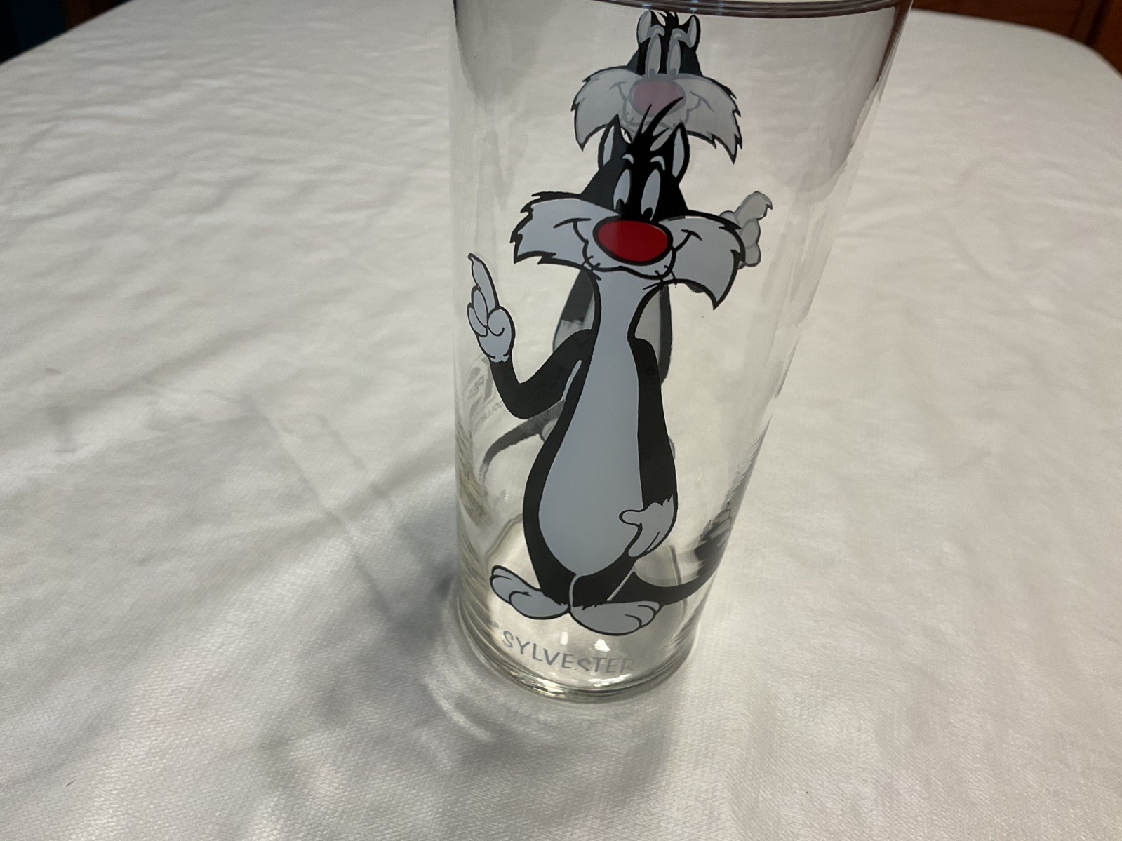 VINTAGE ORIGINAL SYLVESTER THE CAT 1973 PEPSI LOONEY TUNES TUMBLER GLASS 