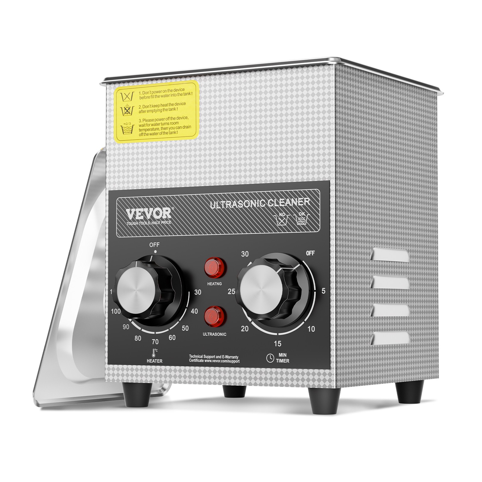 VEVOR 2L Ultrasonic Cleaner with Heater Timer & Basket Digital Sonic Machine VEVOR 2L Ultrasonic Cleaner with Heater Timer & Basket Digital Sonic Machine