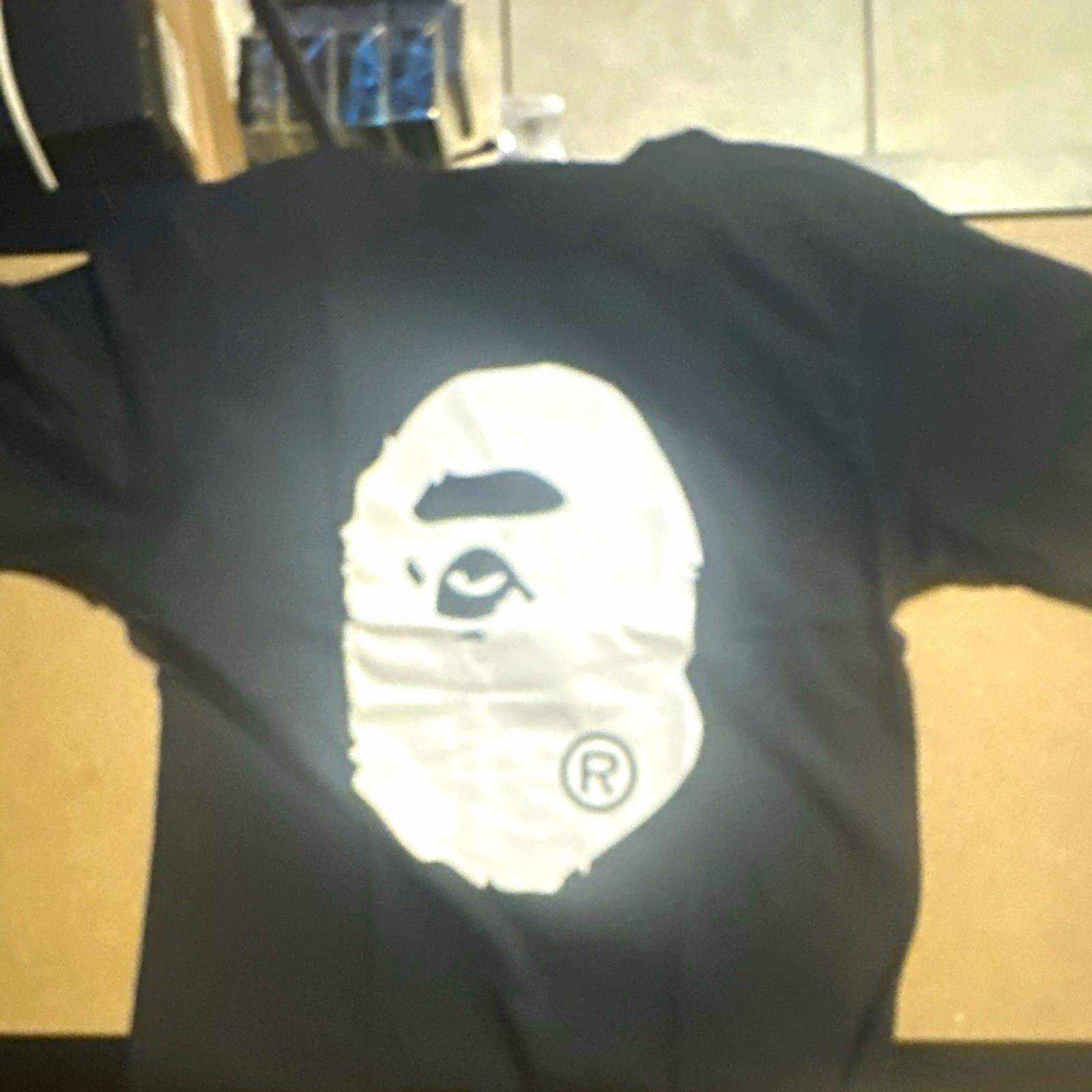 A Bathing Ape BAPE Black Ape Head Logo Graphic Tee Men’s M A Bathing Ape BAPE Black Ape Head Logo Graphic Tee Men’s M