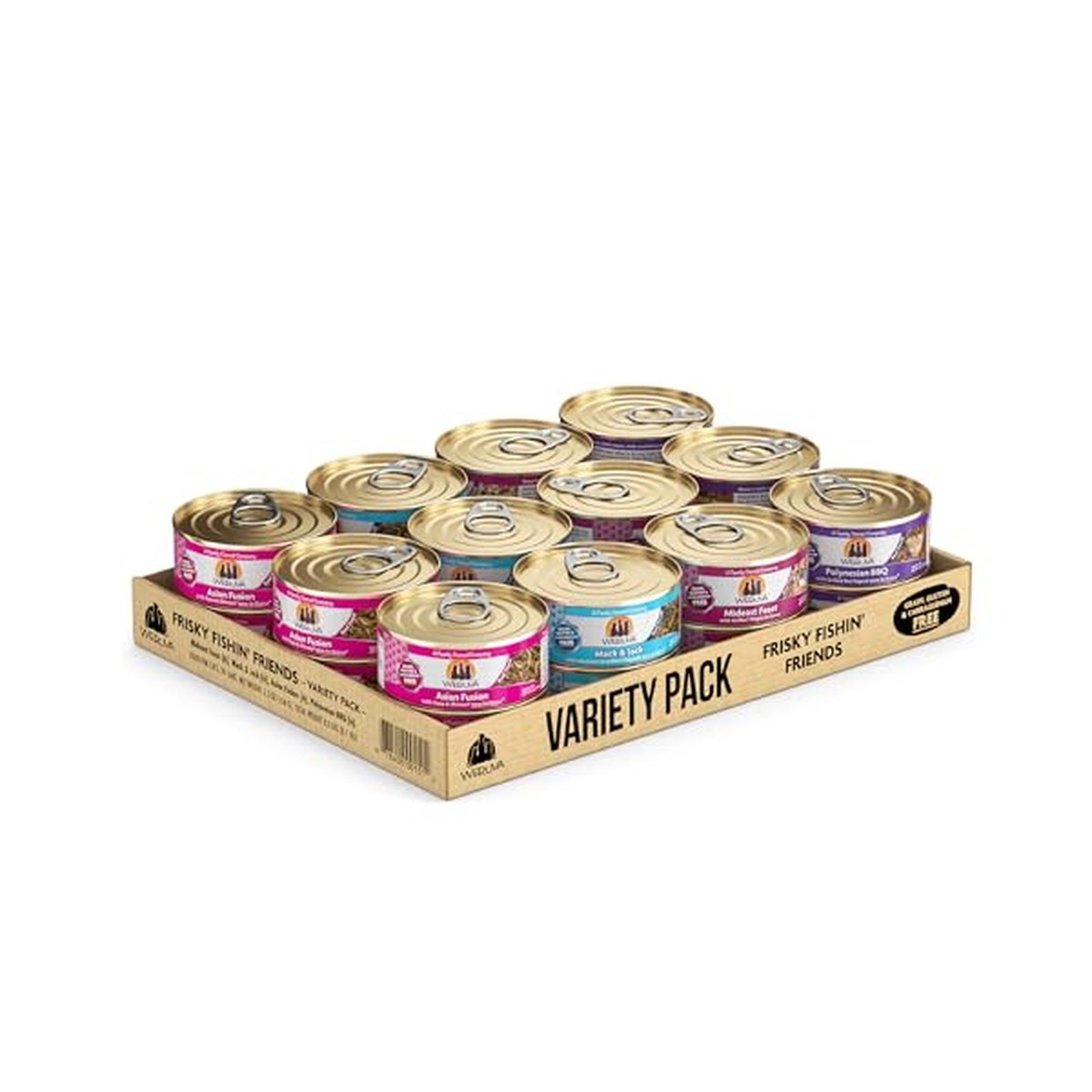 Weruva Classic Cat Food, Variety Pack, Frisky Fishin' Friends Wet Cat Food, 5... Weruva Classic Cat Food, Variety Pack, Frisky Fishin' Friends Wet Cat Food, 5...