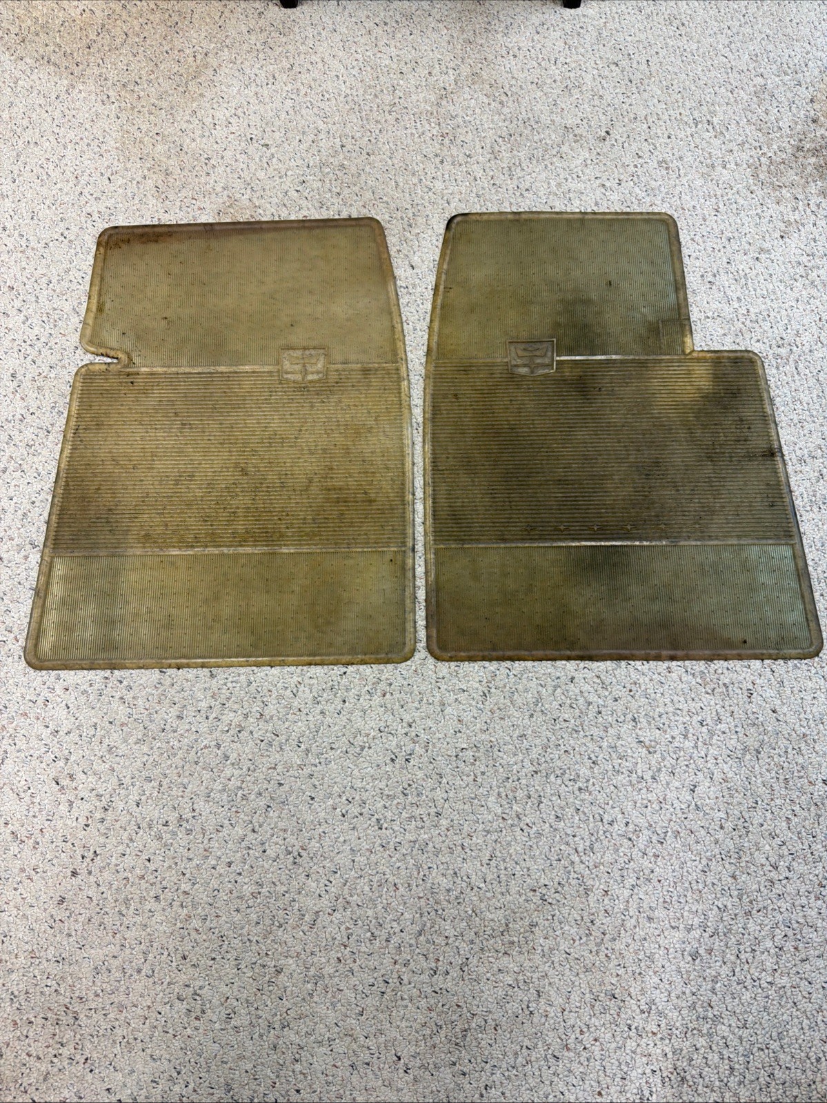 OEM Original 1965-66 Chrysler Front Floor Mats Newport Custom 300 NYer OEM Original 1965-66 Chrysler Front Floor Mats Newport Custom 300 NYer