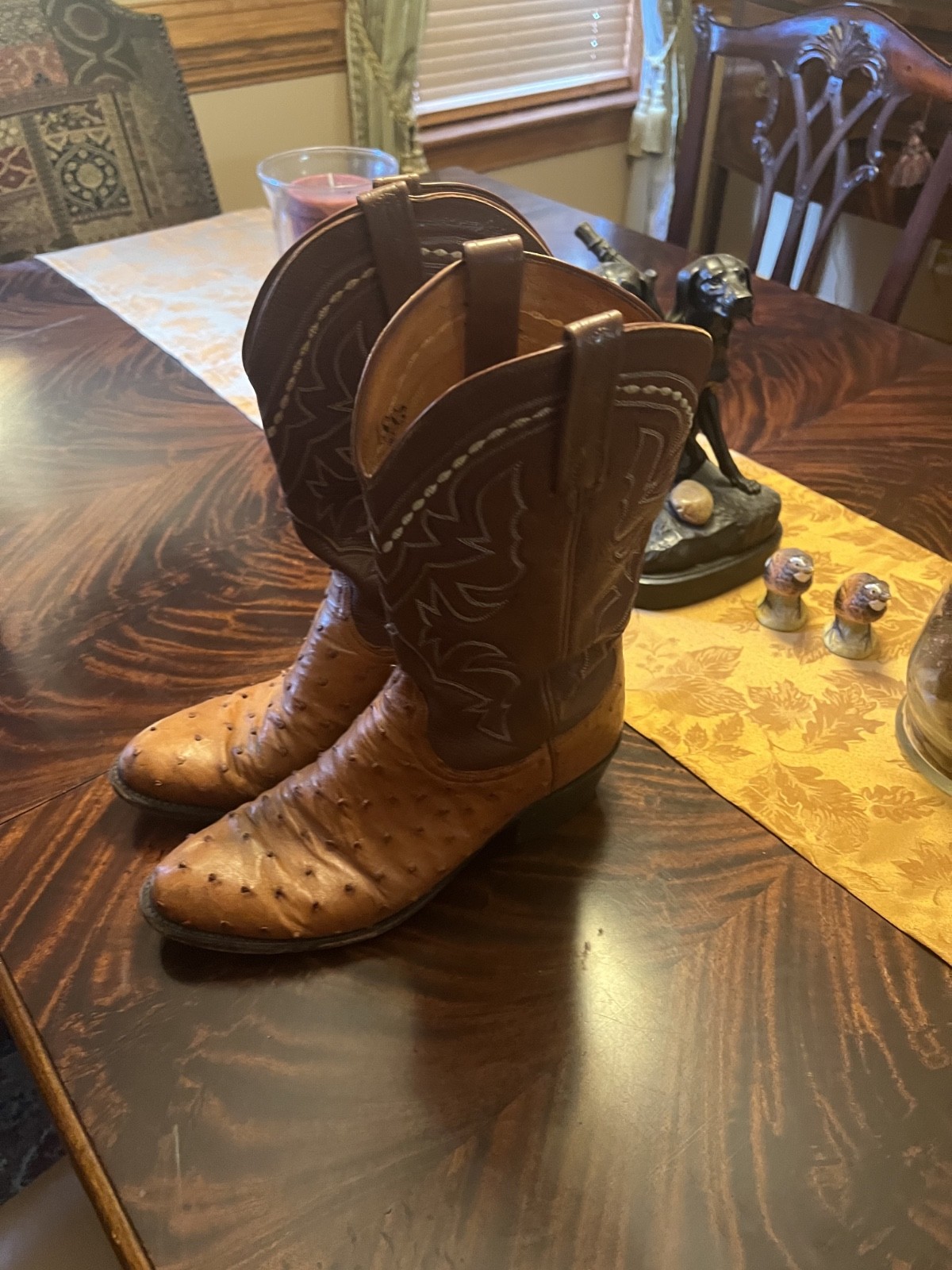 Lucchese 1883 Mens Boots Ostrich 11 D