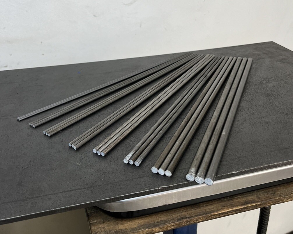 12L14 Steel Round Bar Stock Assortment – 24 Small Diameter Rods – CNC Lathe 12L14 Steel Round Bar Stock Assortment – 24 Small Diameter Rods – CNC Lathe