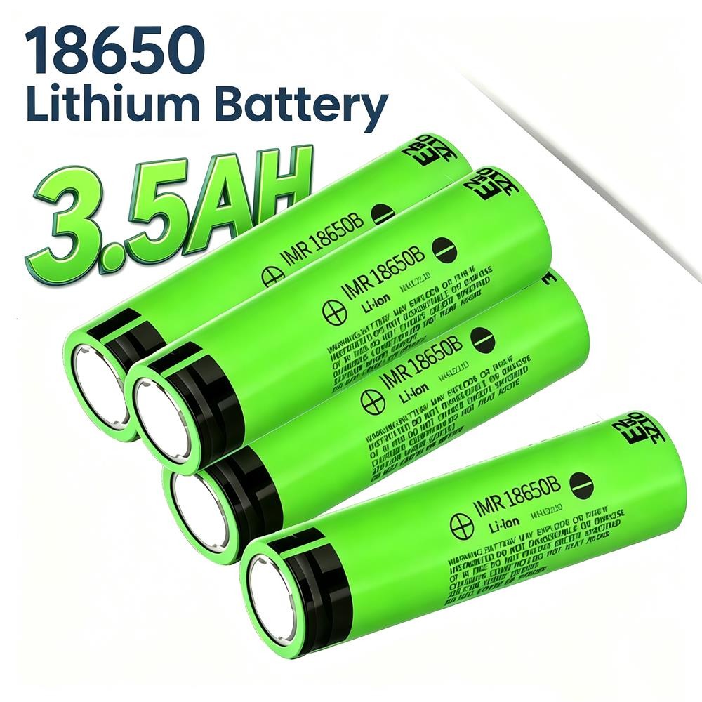 4 Pcs Rechargeable Battery 3.7V 3500mah Capacity High Quality Flat Top Battery