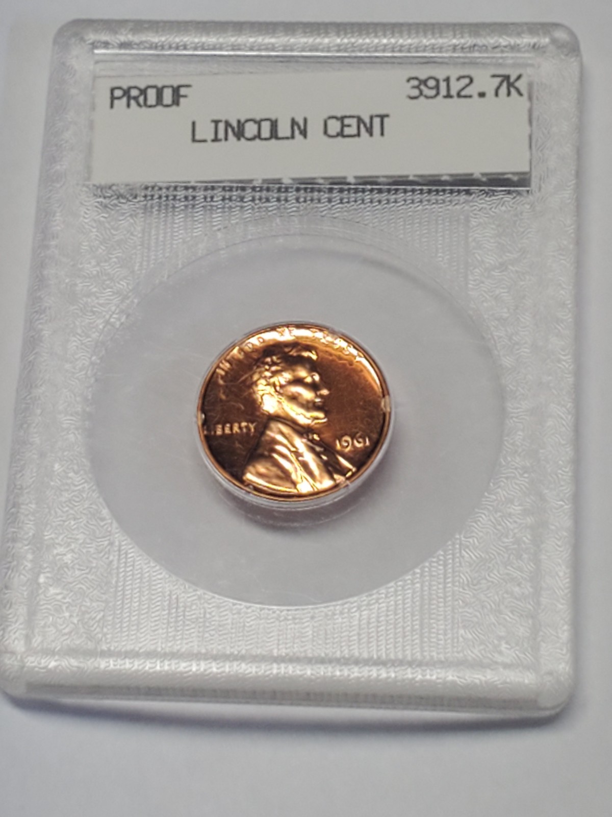 BLANCHARD SAMPLE SLAB 1961 Proof Lincoln Memorial Cent - Very Rare BLANCHARD SAMPLE SLAB 1961 Proof Lincoln Memorial Cent - Very Rare