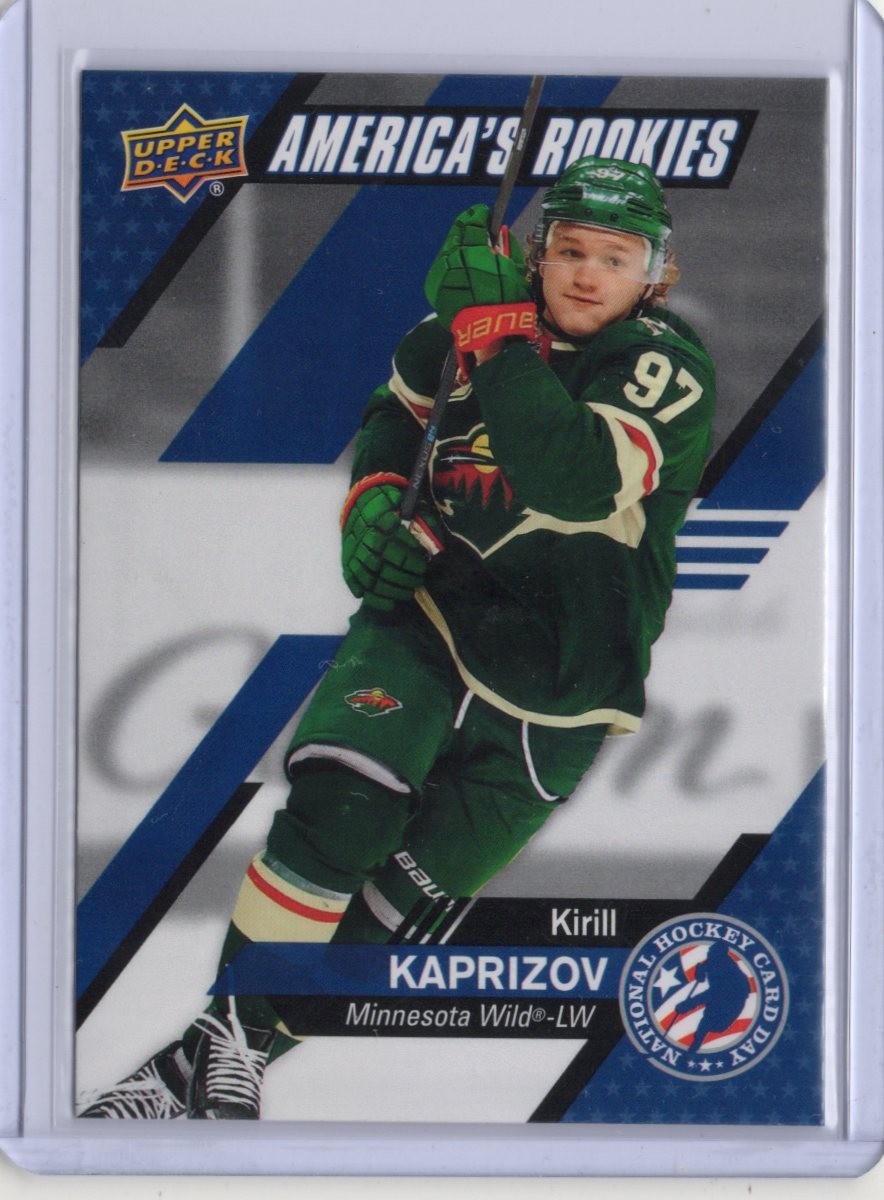 2021 UD National Hockey Card Day Rookies Kirill Kaprizov Card RC Fire Sale 2021 UD National Hockey Card Day Rookies Kirill Kaprizov Card RC Fire Sale