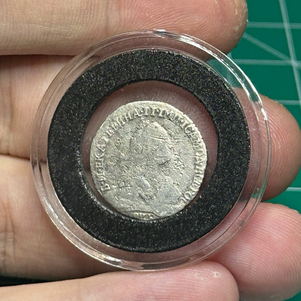 Catherine II Russian Empire Silver Grivennik (Grivna) Coin 1769 10 kopecks Catherine II Russian Empire Silver Grivennik (Grivna) Coin 1769 10 kopecks