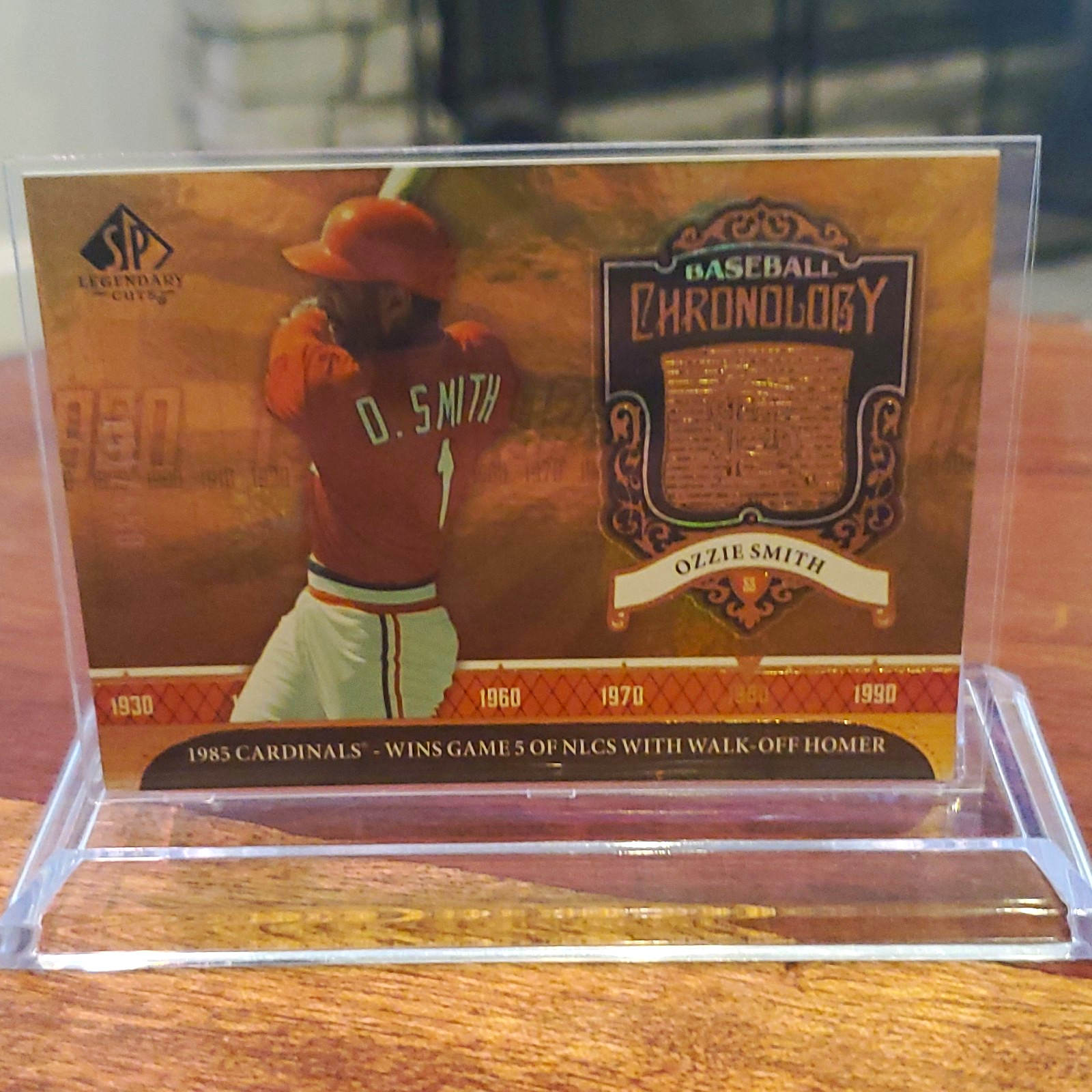 Upper Deck 2006 SP Legendary Cuts Ozzie Smith BC-OS Chronology MEM #/50 Upper Deck 2006 SP Legendary Cuts Ozzie Smith BC-OS Chronology MEM #/50