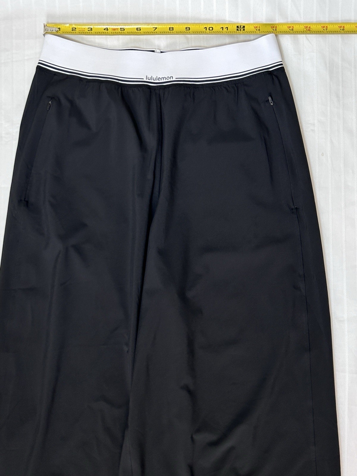 Lululemon Swift Wide Leg Pant Logo Waistband Pant - BLACK - Size M