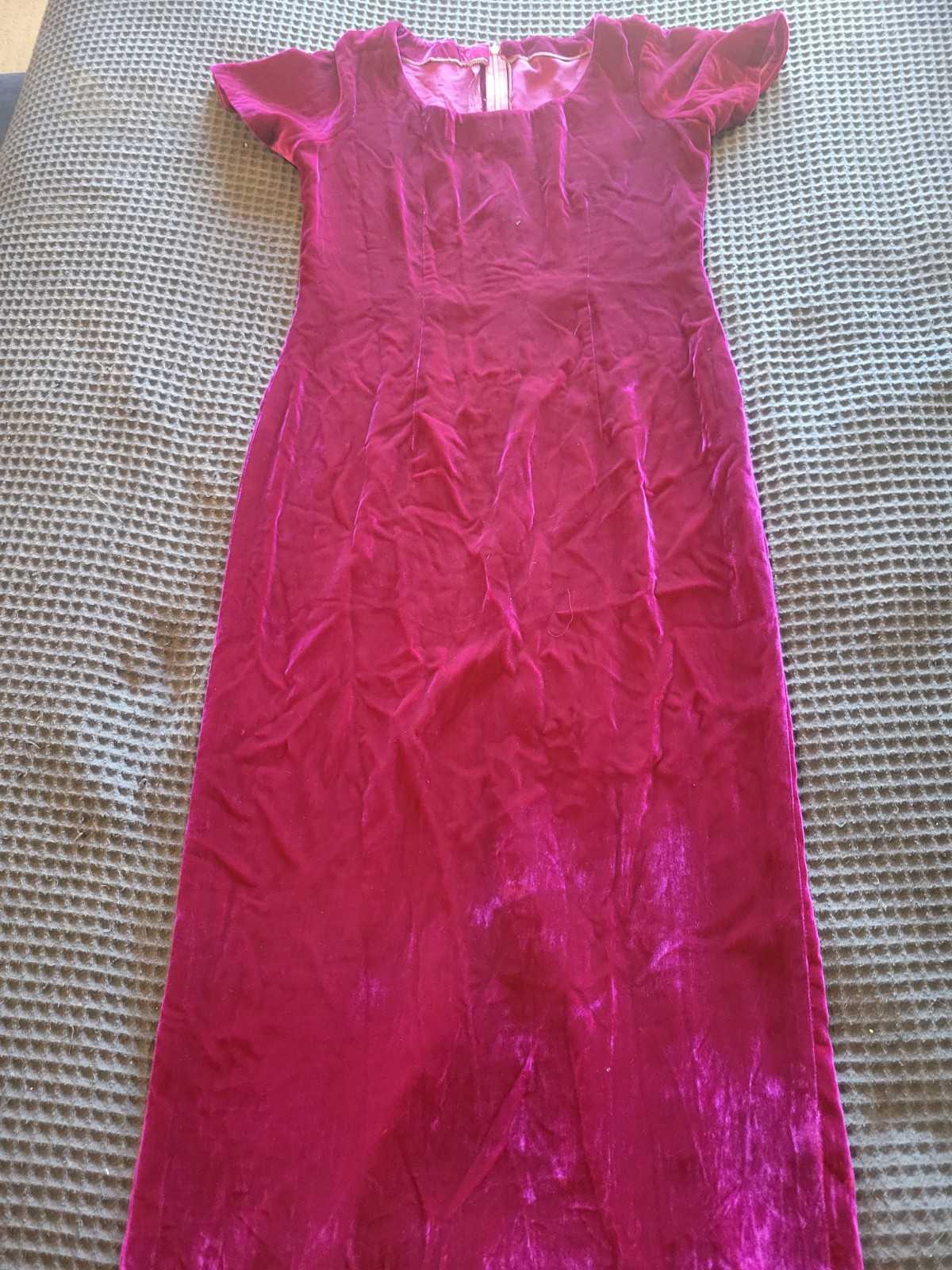 VINTAGE 1960S 1970S HOT PINK PURPLE VELVET MAXI DRESS OOAK RETRO PSYCHEDELIC S VINTAGE 1960S 1970S HOT PINK PURPLE VELVET MAXI DRESS OOAK RETRO PSYCHEDELIC S