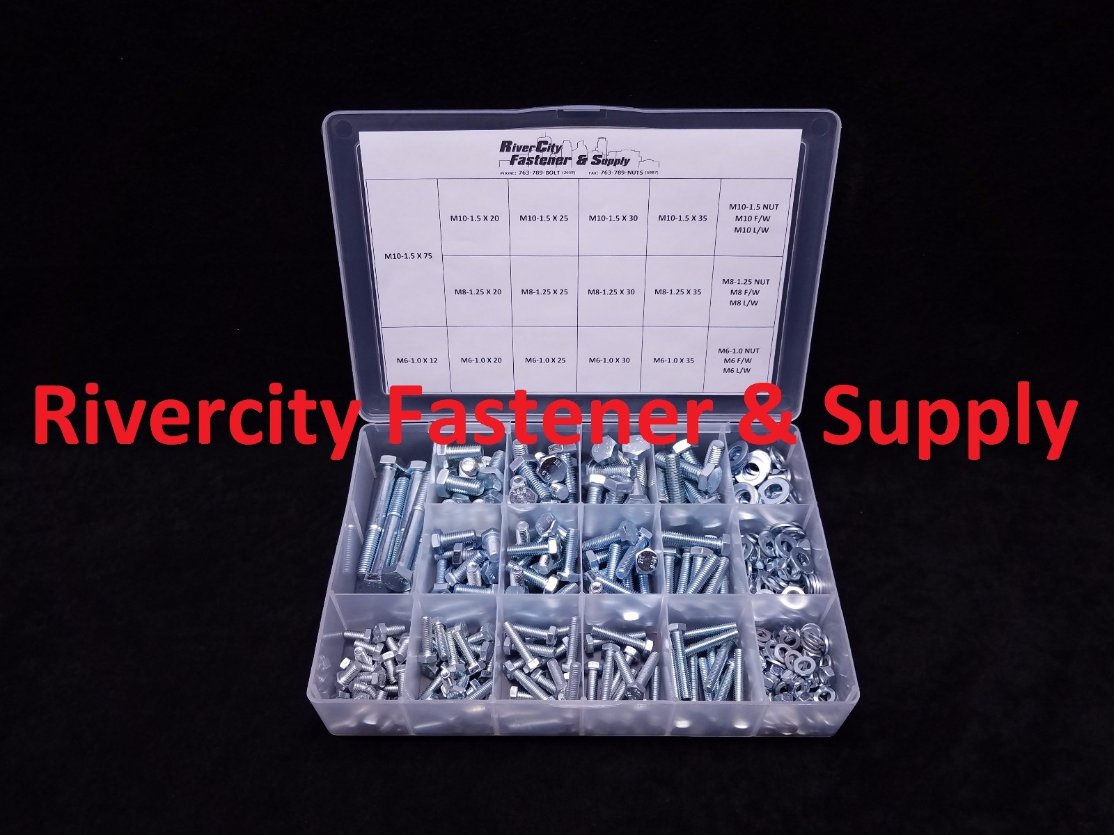 METRIC GRADE 10.9 BOLT, NUT & WASHER ASSORTMENT 334PC 