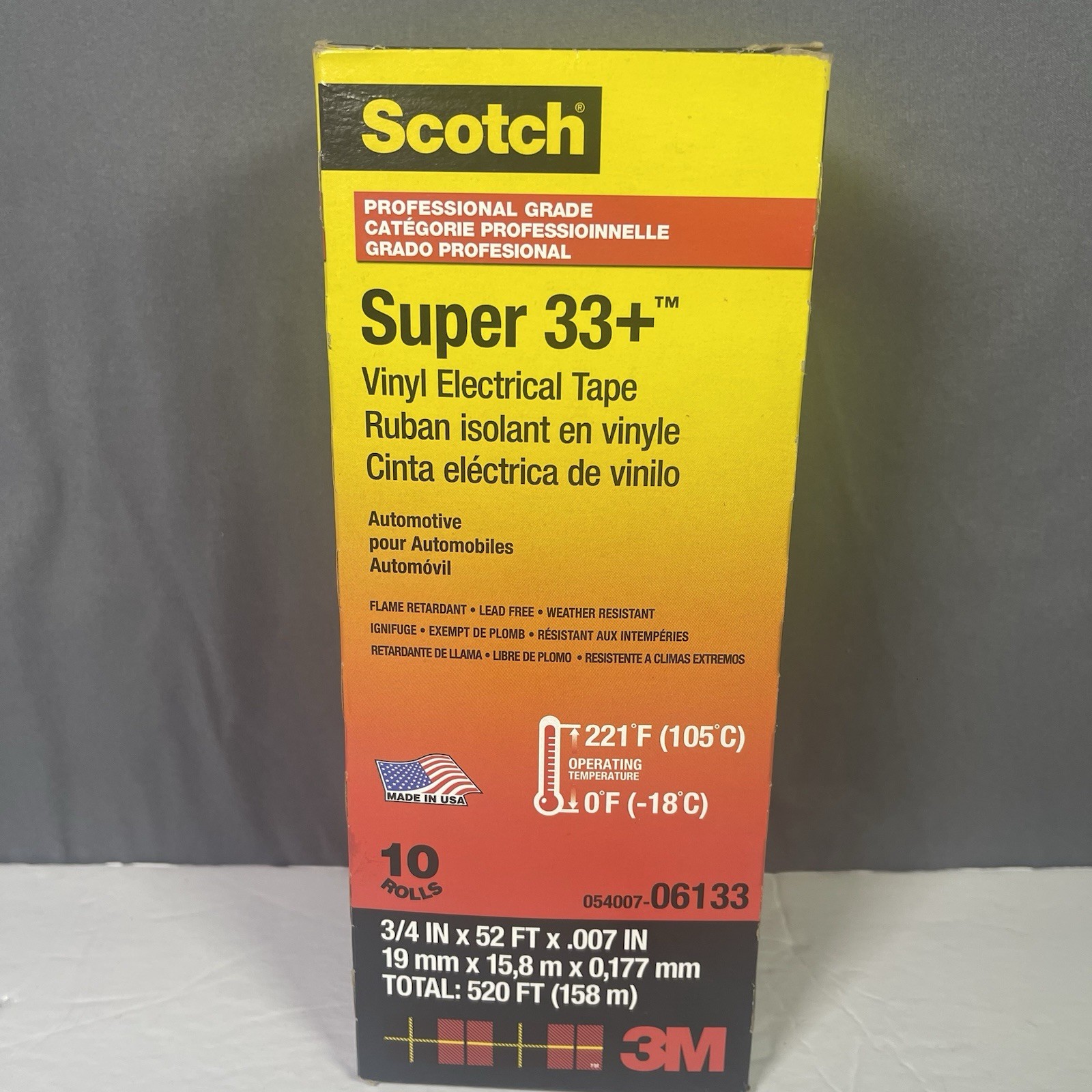 (10 PACK) 3M Scotch Super 33+ Electrical Tape (10 PACK) 3M Scotch Super 33+ Electrical Tape