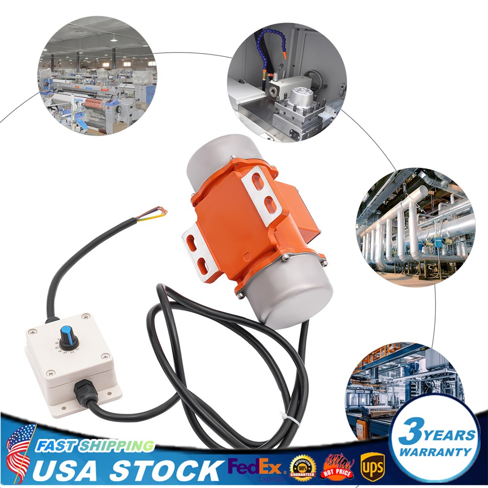 60W 110V Vibration Motor with Speed Controller Electric Vibration Motor