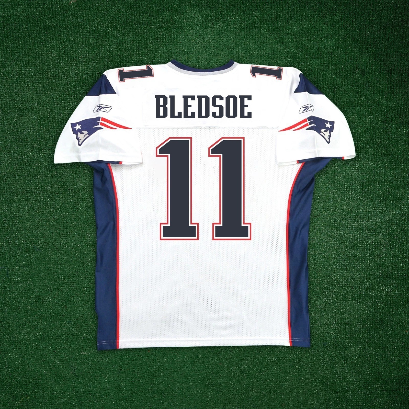 Drew Bledsoe Reebok New England Patriots Authentic On-Field EQT Jersey Drew Bledsoe Reebok New England Patriots Authentic On-Field EQT Jersey