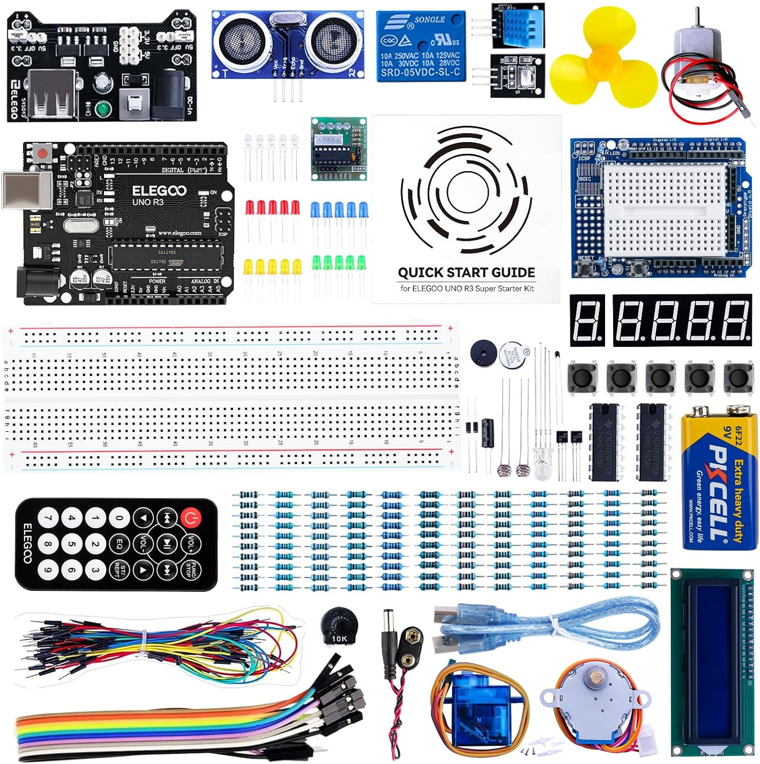 ELEGOO UNO Project Super Starter Kit with Tutorial and UNO R3 Board Compatible w