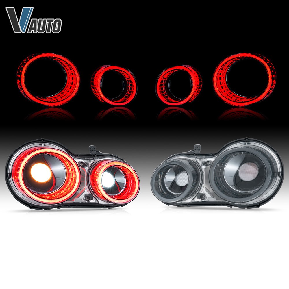 Transparent Smoke LED Tail Lights For 2008-25 Nissan GT-R R35 DRL Animation Type