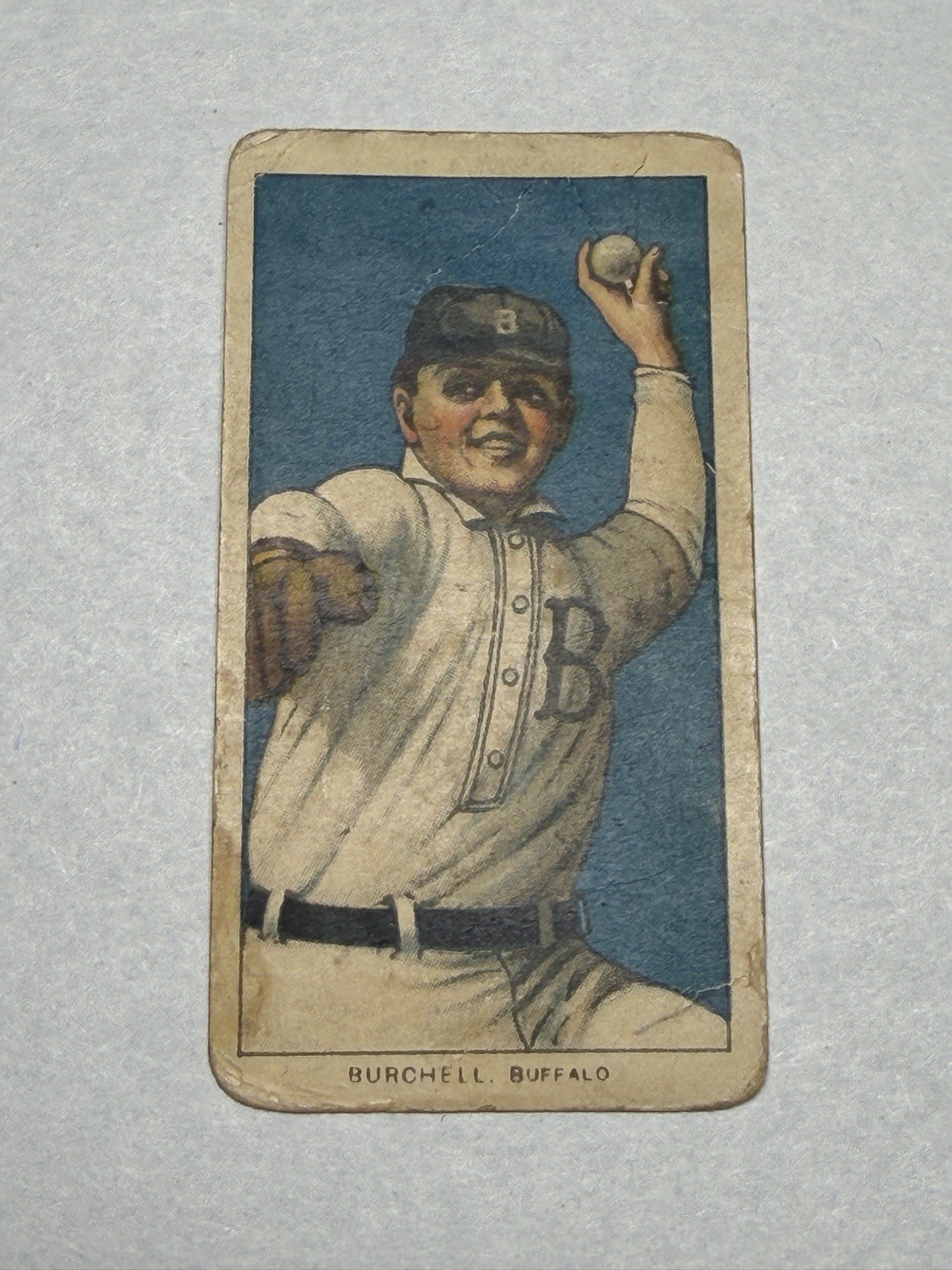 1909 T206 FRED BURCHELL Buffalo Bisons Piedmont 350 Tobacco Card 1909 T206 FRED BURCHELL Buffalo Bisons Piedmont 350 Tobacco Card