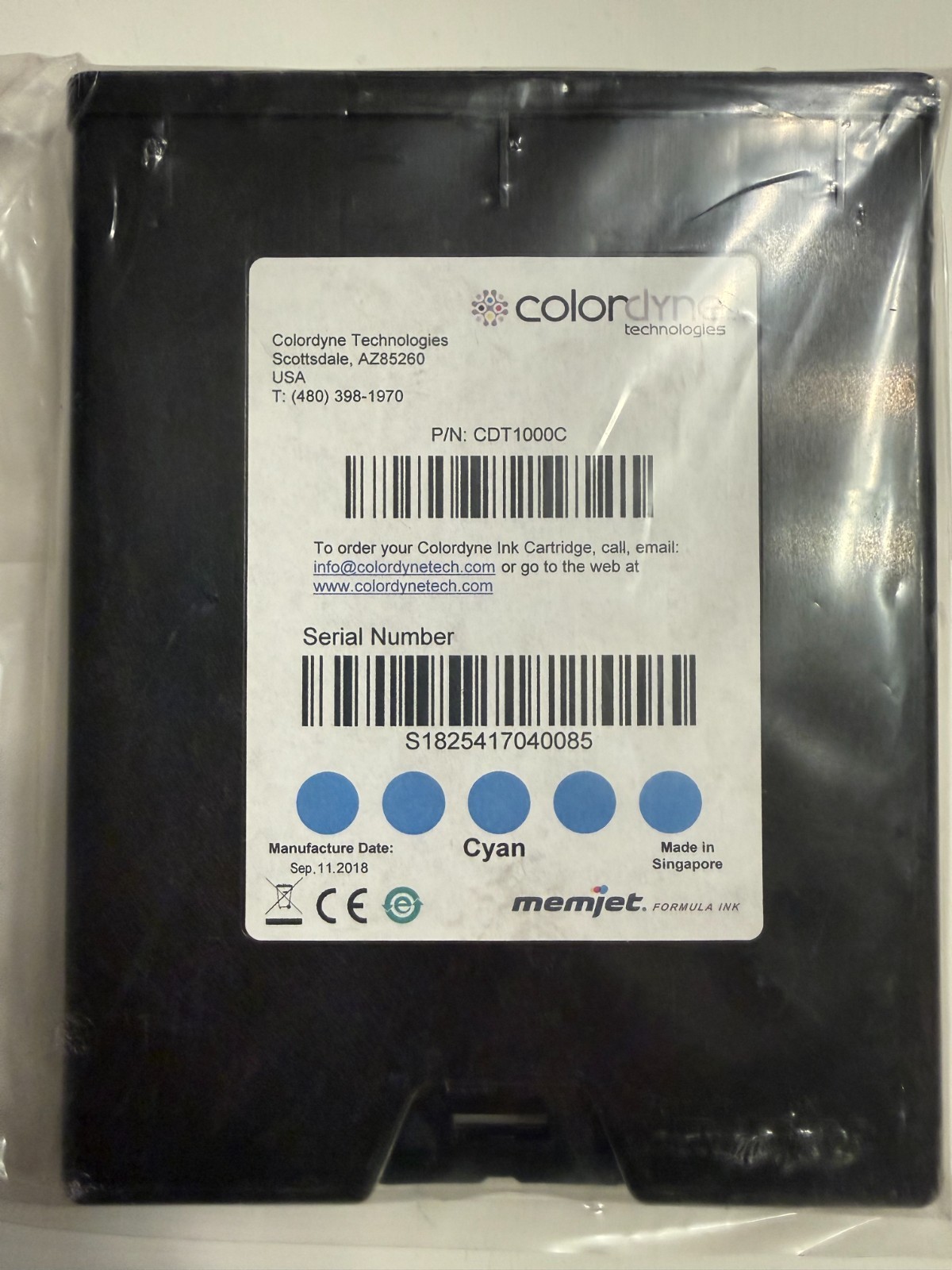 Colordyne CDT1000C - Cyan Colordyne CDT1000C - Cyan