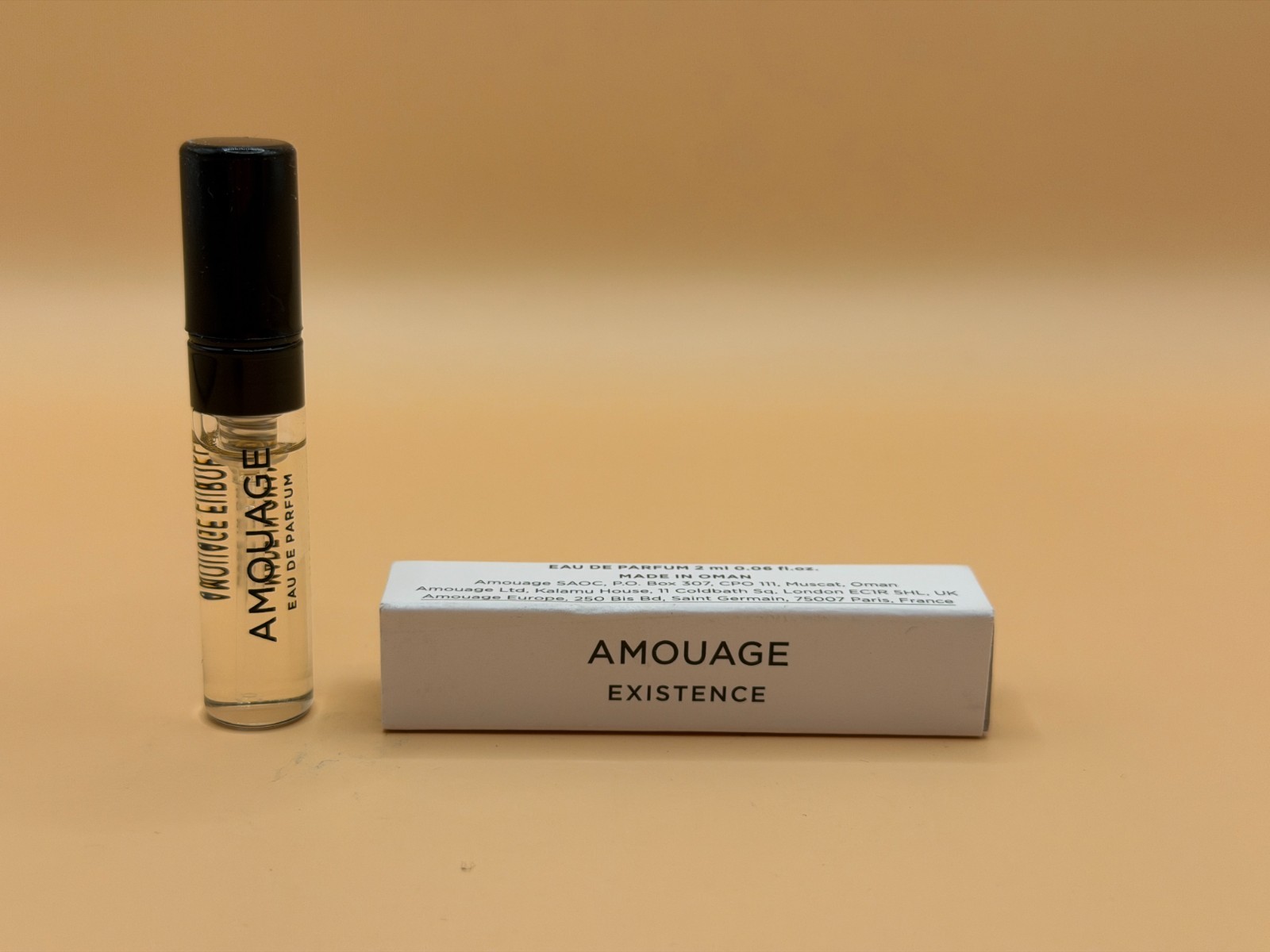 Amouage Existence Eau de Parfum EDP Sample Spray Vial with Box Amouage Existence Eau de Parfum EDP Sample Spray Vial with Box