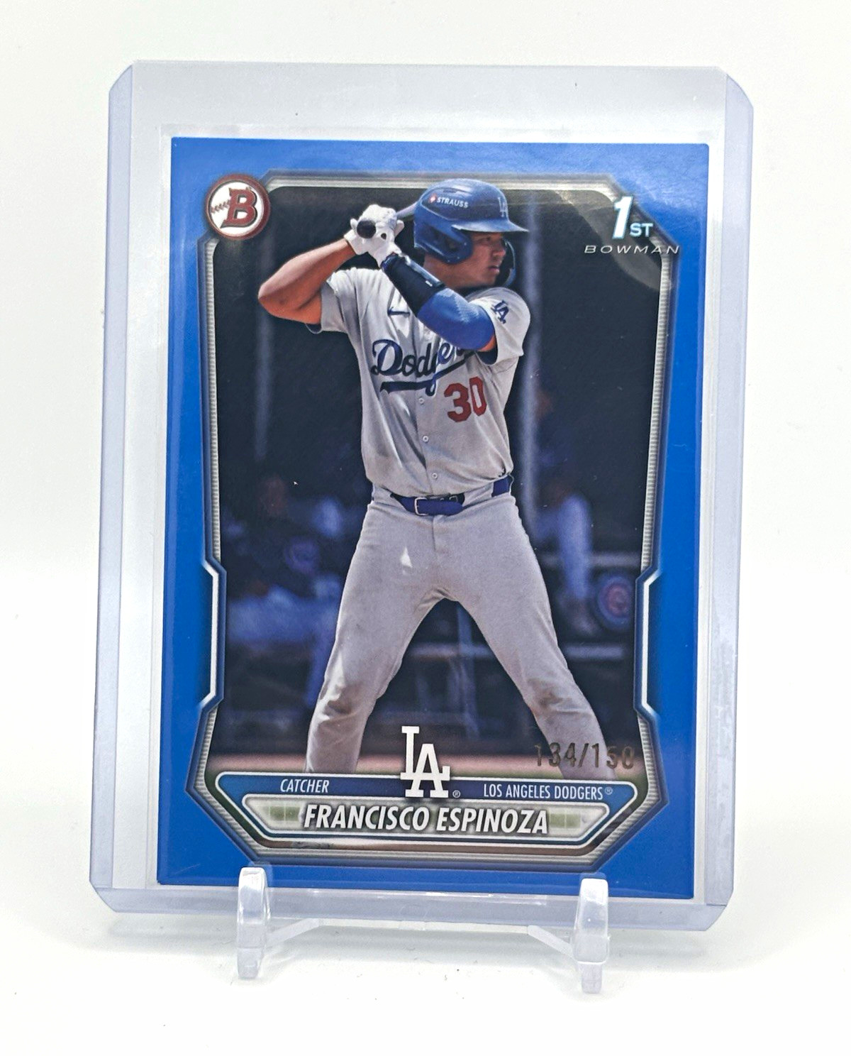Topps Bowman 2024 Francisco Espinoza Dodgers 1st Bowman BP-106 Blue /150