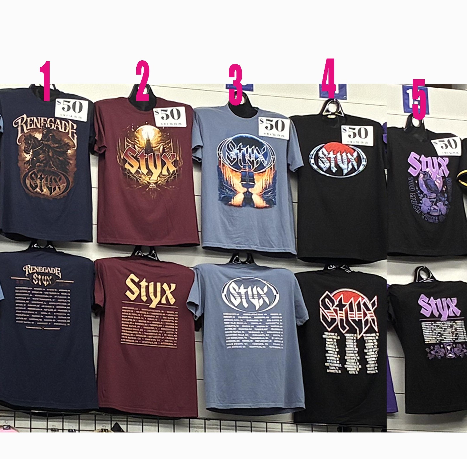 STYX THE WINDY CITIES TOUR 2026 T shirt reprint