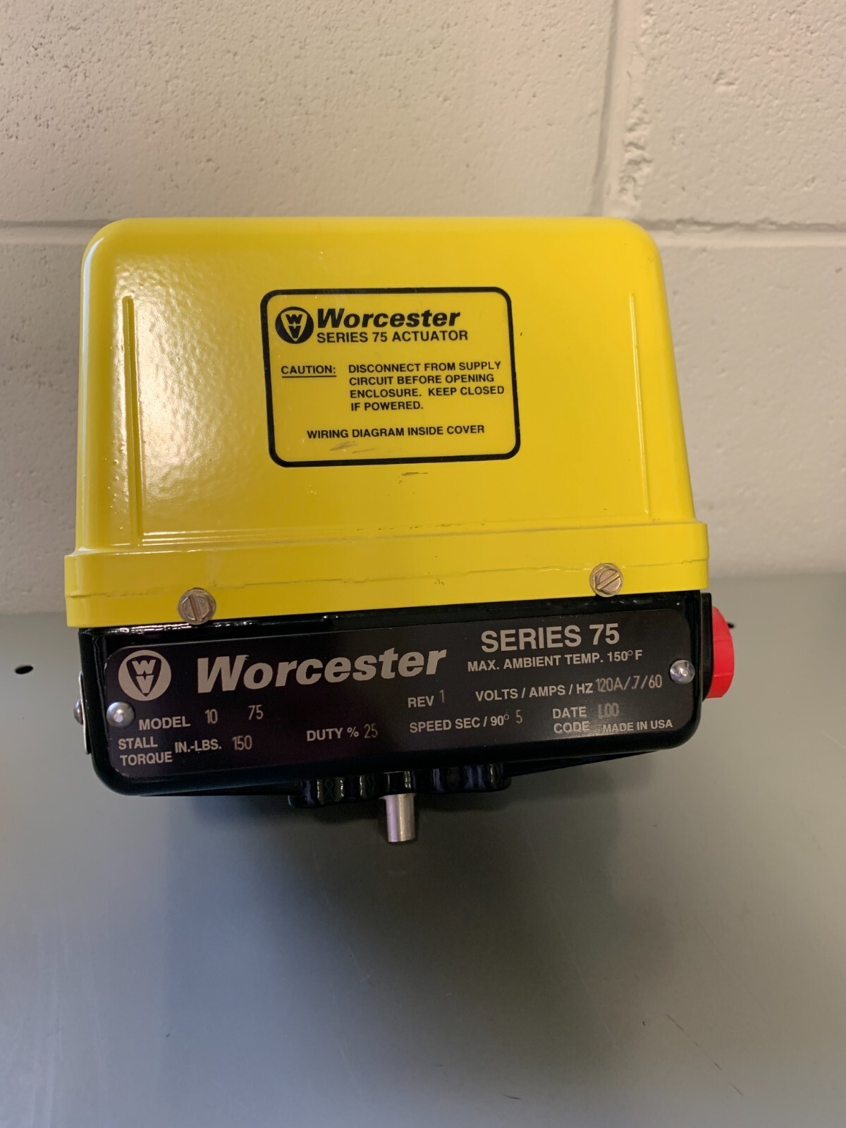 Worcester Controls 10 75-120A Series 75 Electric Actuator 
