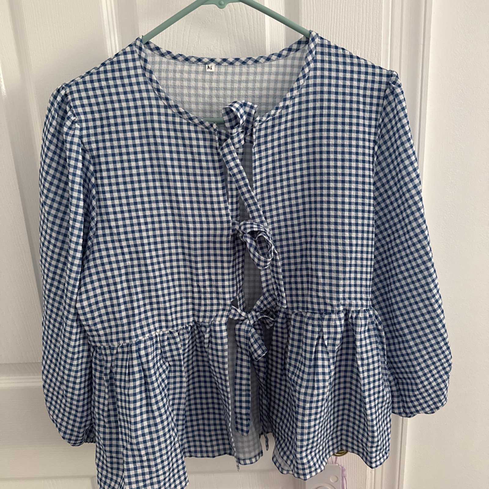 commense gingham top commense gingham top