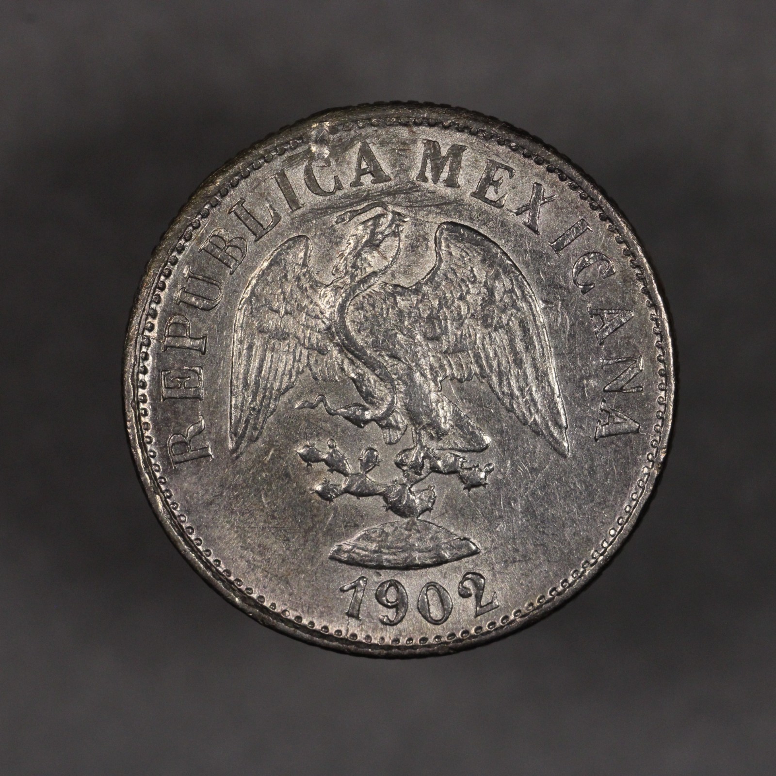 1902 Zs Z Mexico Silver 10 Centavos