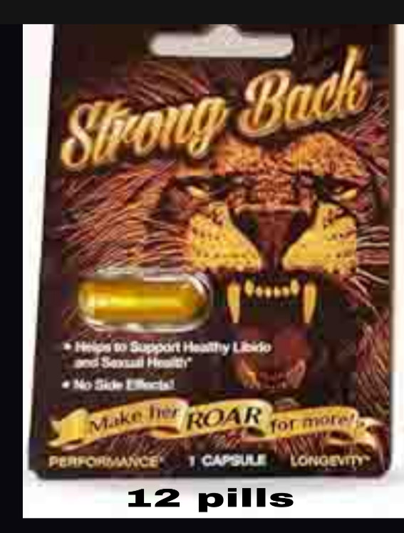 (12) Strong Back Natural Booster for Men Stamina 12 Gold caps (12) Strong Back Natural Booster for Men Stamina 12 Gold caps