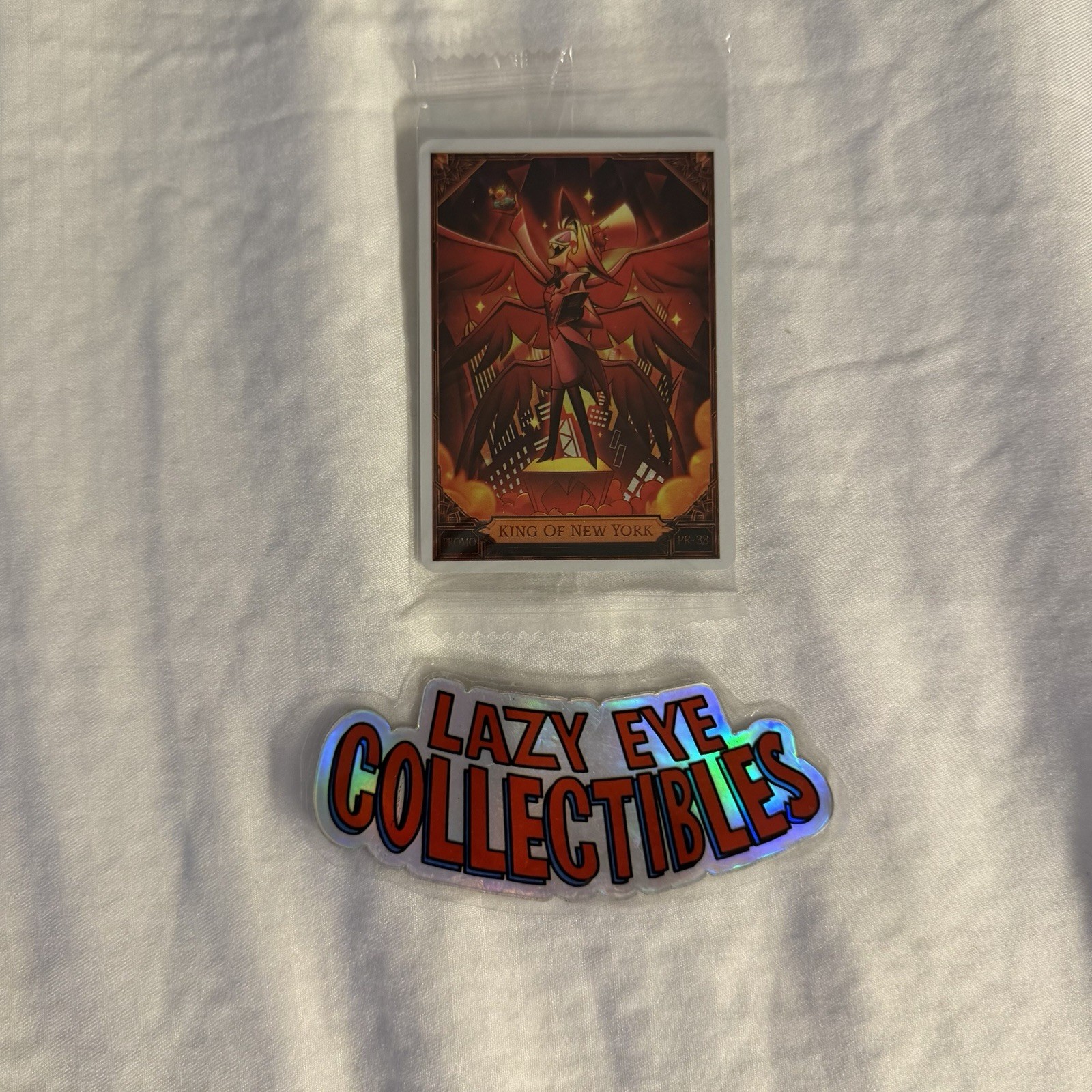 NYCC 2026 Exclusive Hazbin Hotel Lucifer King of New York Promo Card SEALED NYCC 2026 Exclusive Hazbin Hotel Lucifer King of New York Promo Card SEALED