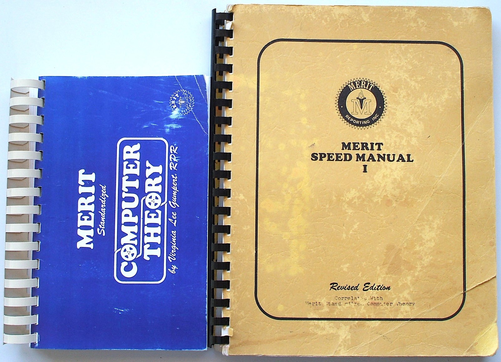 2 Rare 1976 Merit Reporting Inc Shorthand Teaching Manuals For Court Reporters