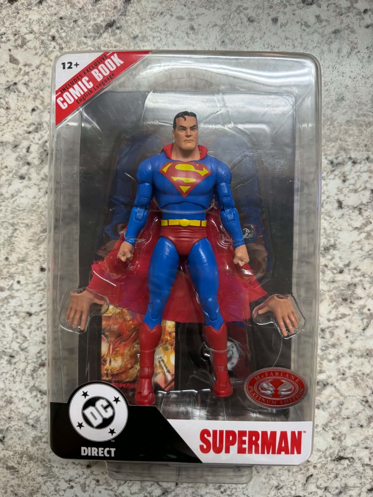 McFarlane Toys DC Direct Red Platinum Edition Superman Justice Action Figure McFarlane Toys DC Direct Red Platinum Edition Superman Justice Action Figure