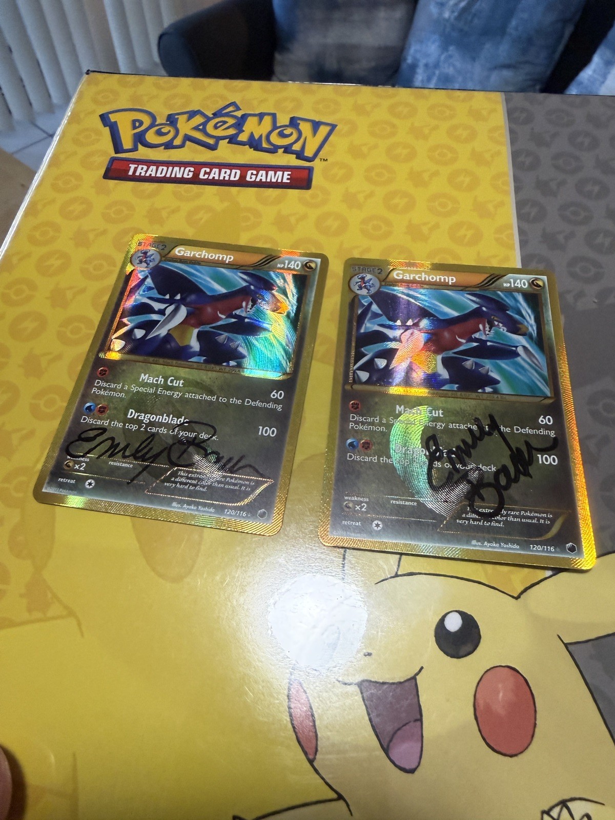 Pokemon Garchomp 120/116 Plasma Freeze Secret Rare Holo LP Signed Pokemon Garchomp 120/116 Plasma Freeze Secret Rare Holo LP Signed