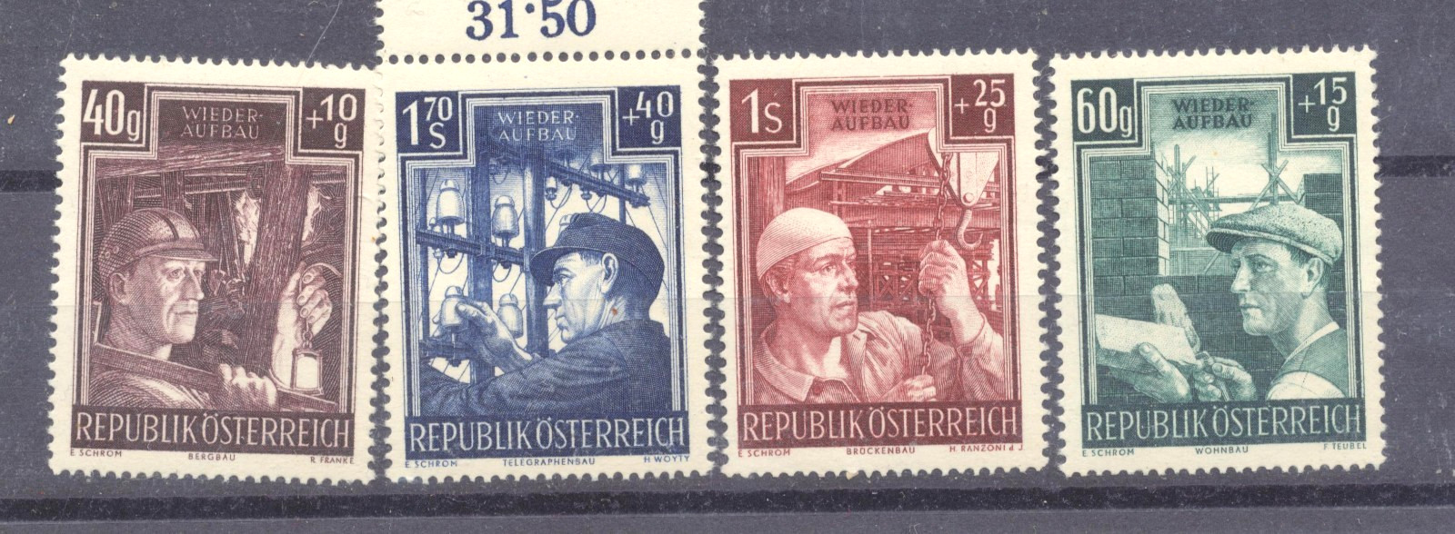 Austria  Scott #B273- B276 Semi-Postal MNH Very Nice  FREE SHI