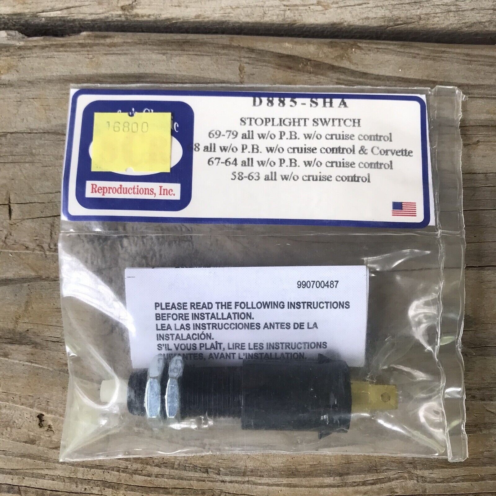 1958-1963 Chevrolet Impala? Stop Light Switch D885-SHA 1958-1963 Chevrolet Impala? Stop Light Switch D885-SHA