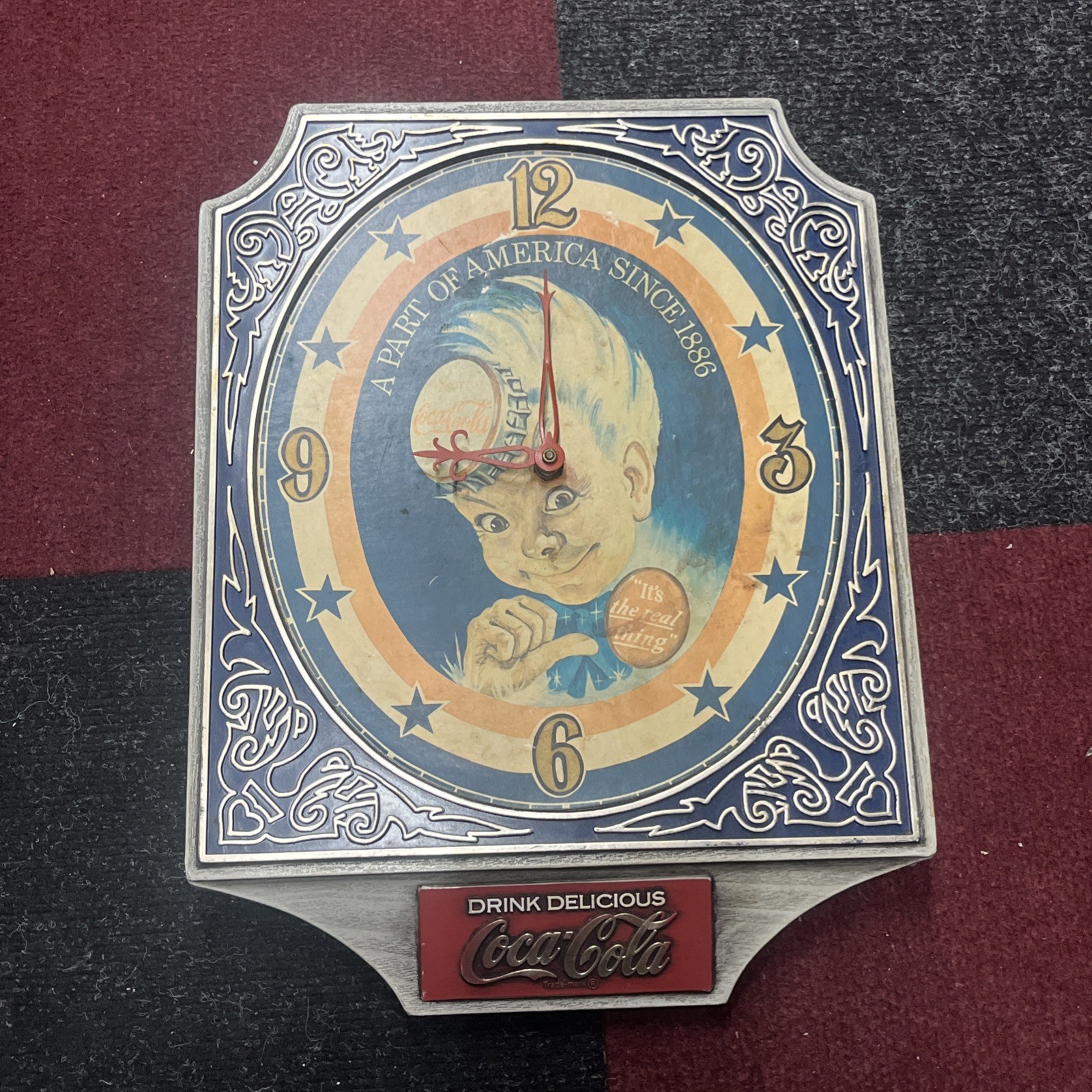 1974 Vintage Coca Cola Clock (Used) 1974 Vintage Coca Cola Clock (Used)