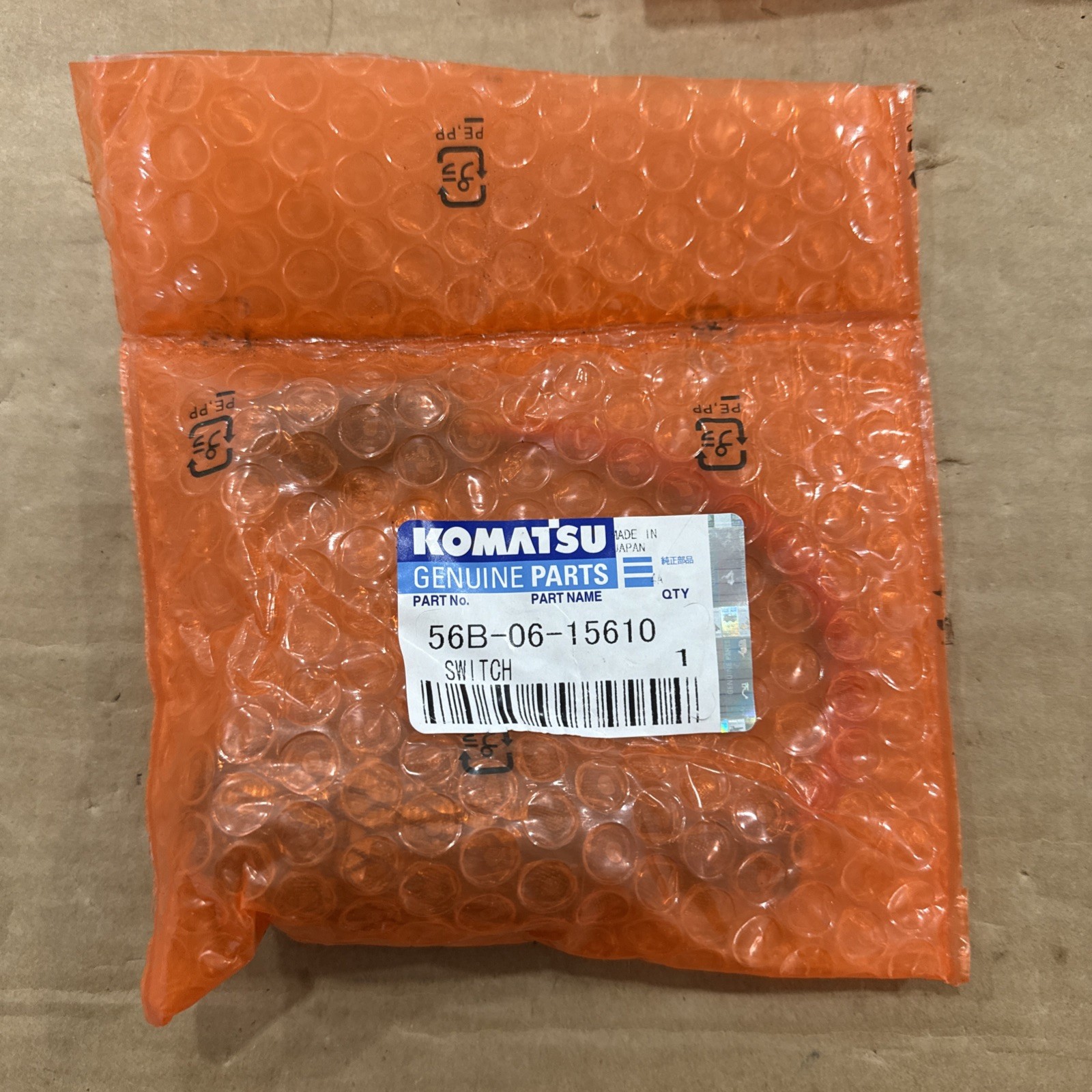Genuine Komatsu 56B-06-15610 Excavator PC2000-8 Switch Sensor - USA Stock NEW