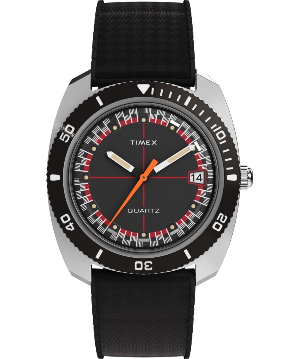 Timex Q Reissue Rubber Mens Watch TW2W22400