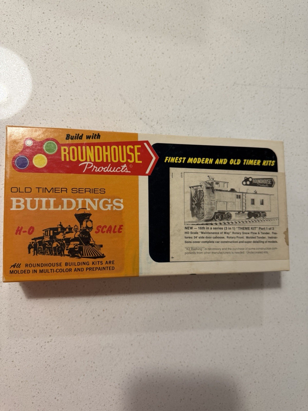 Vintage Roundhouse 1515 HO Scale Rotary Snow Plow & Tender 3-in-1 Kit Unbuilt Vintage Roundhouse 1515 HO Scale Rotary Snow Plow & Tender 3-in-1 Kit Unbuilt