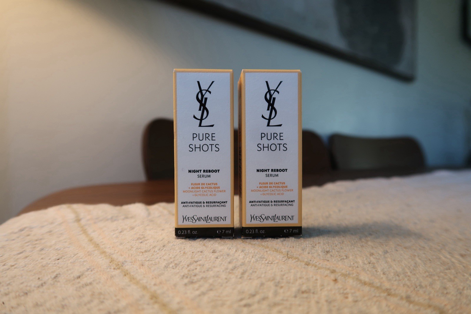 Yves Saint Laurent Pure Shots Night Reboot Face Serum Glycolic, SET OF 2. Yves Saint Laurent Pure Shots Night Reboot Face Serum Glycolic, SET OF 2.