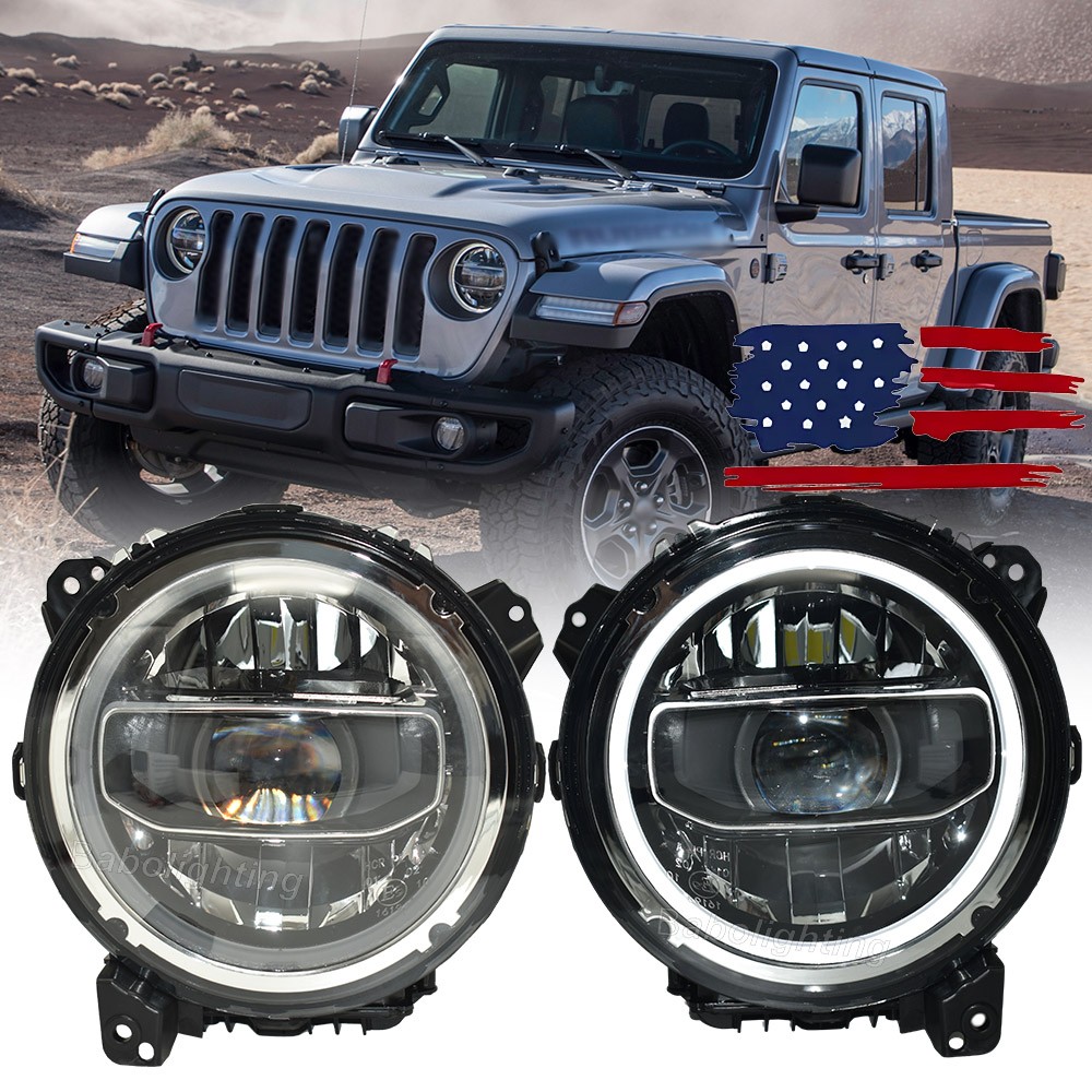For Jeep Wrangler JL 2018-24 Gladiator JT 2020-2024 LED Headlight DRL Plug&Play For Jeep Wrangler JL 2018-24 Gladiator JT 2020-2024 LED Headlight DRL Plug&Play