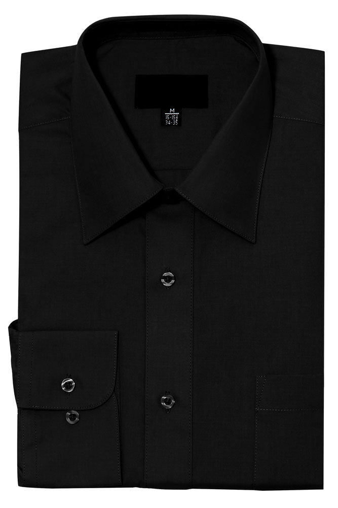 NEW Men's Regular Fit Long Sleeve Solid Color Dress Shirts - 19 Colors NEW Men's Regular Fit Long Sleeve Solid Color Dress Shirts - 19 Colors