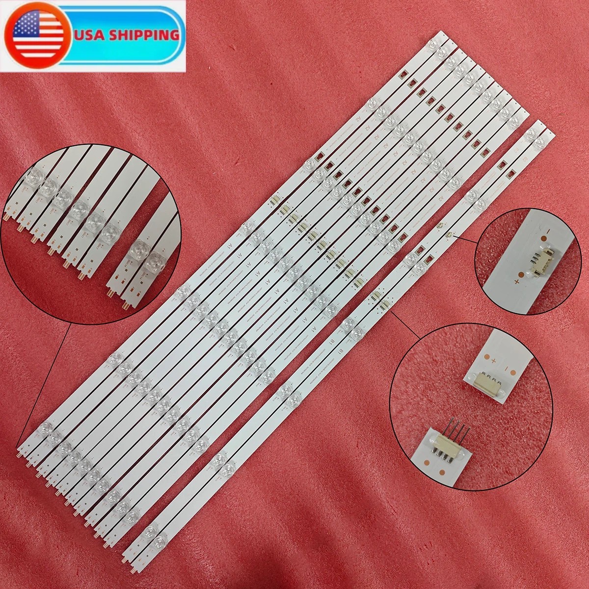 LED Backlight Strips For ONN 100044717 E4FAA75R 30375007005 LED75D07A-ZC66AG-06 LED Backlight Strips For ONN 100044717 E4FAA75R 30375007005 LED75D07A-ZC66AG-06